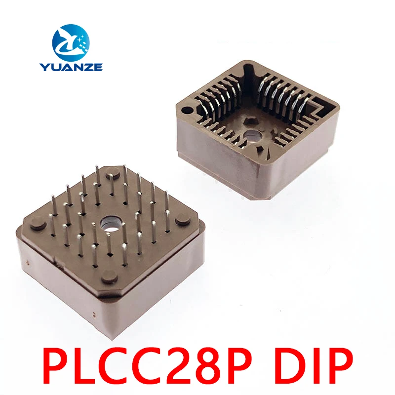 PLCC IC Socket DIP 28PINS PLCC-28 NEW DIP PLCC-28 IC chip carrier PLCC socket all around DIP In Stock