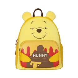 Disney Lisence Winnie the Pooh Yellow Cute Cartoon Backpack