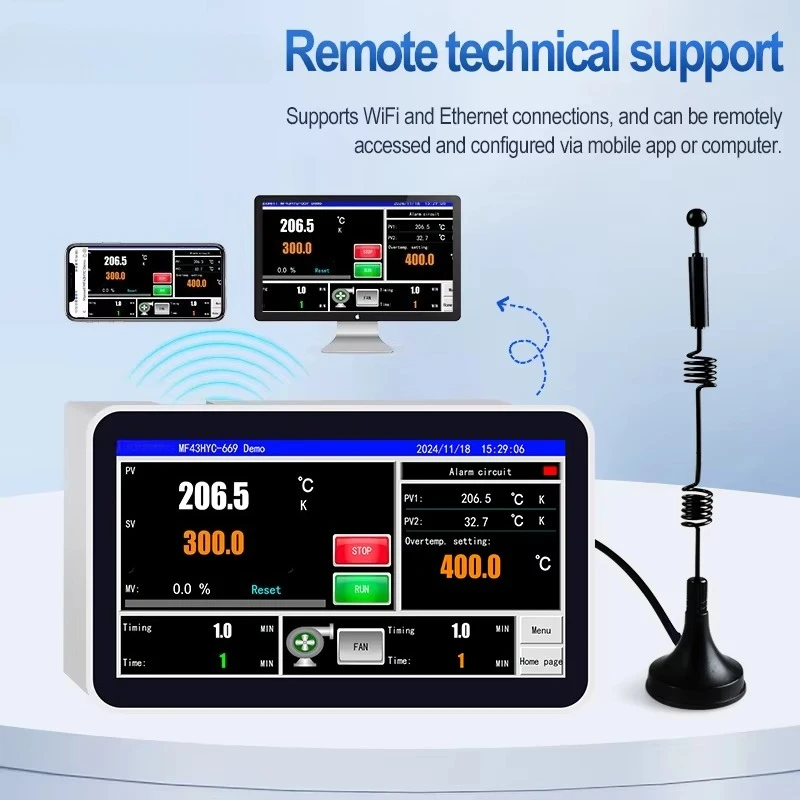 MF43HYC-669 Smart Temperature Controller for Powder Coating Machine WiFi & APP Software Control OEM & ODM Supported