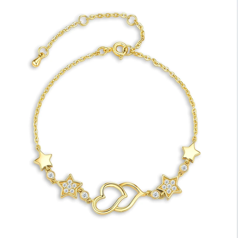 S925 Silver Heart-to-Heart Bracelet - Korean Style Unique Design, Instagram Trendy Fashion Versatile Accessories for Women