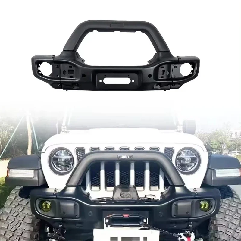 High Quality 4x4 Bullbar for Jeep Wrangler Jl  JT Accessories Front  Short Style Rear Steel Bumper