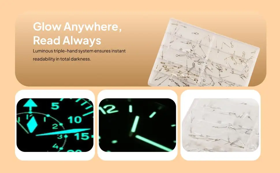 Assorted Watch Pins Watch Hands Handcraft Wristwatch Parts DIY Clock Mechanism Repair Tool Kit Mixed for 2035 PC Movement