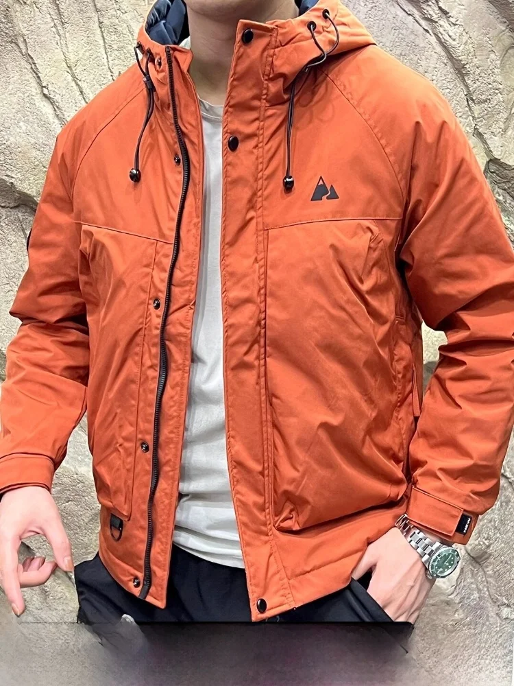 

Outdoor Men's And Women's Hooded Jacket Windproof Waterproof Breathable 3D Stereo Cutting Cotton Clothes Casual Style
