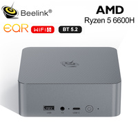 Beelink EQR6 Mini PC Desktop Gaming Computer 1000M AMD Ryzen 5 6600H DDR5 16GB 24GB 500GB SSD PCIe4.0 WiFi6 4K Auto Power On