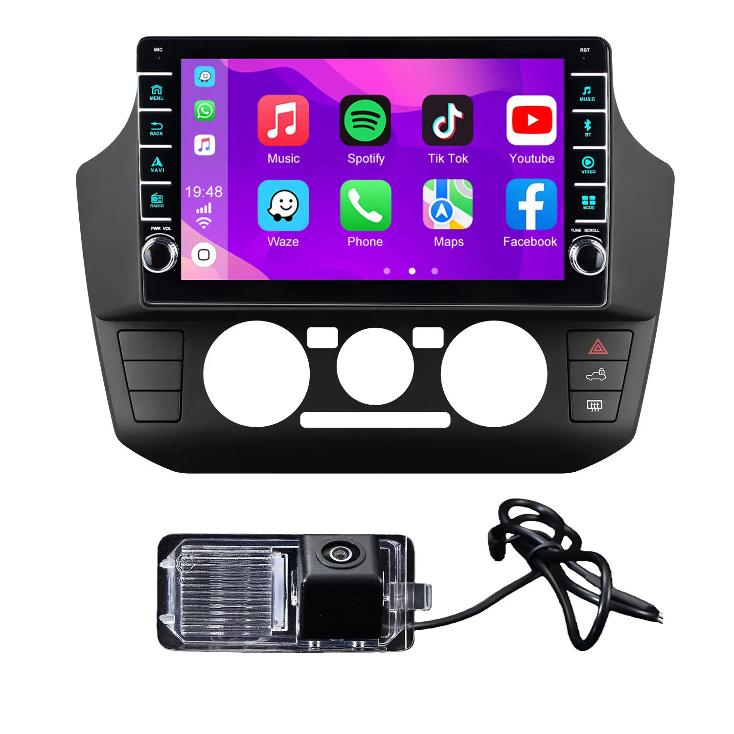 

Автомагнитола Bluetooth CarPlay Android с навигацией и HD-камерой заднего вида для VW UP! e-up! e-LoadUp Skoda E-Citigo Seat E-Mil Seat Ibiza