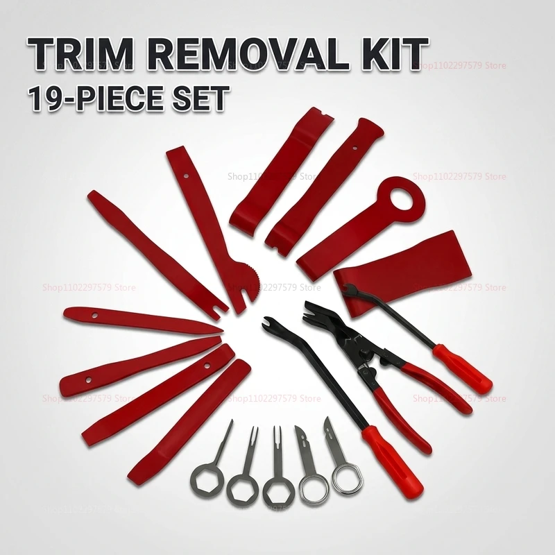 

19 Pieces Car Audio Disassembly Panel Removal Kit Interior Dashboard Trim Toolset for Car Repair and Installation