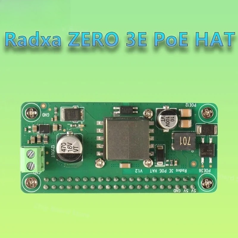 Compatible with Radxa ZERO 3E PoE HAT is specially designed for the Radxa ZERO 3E, making installation and removal easy