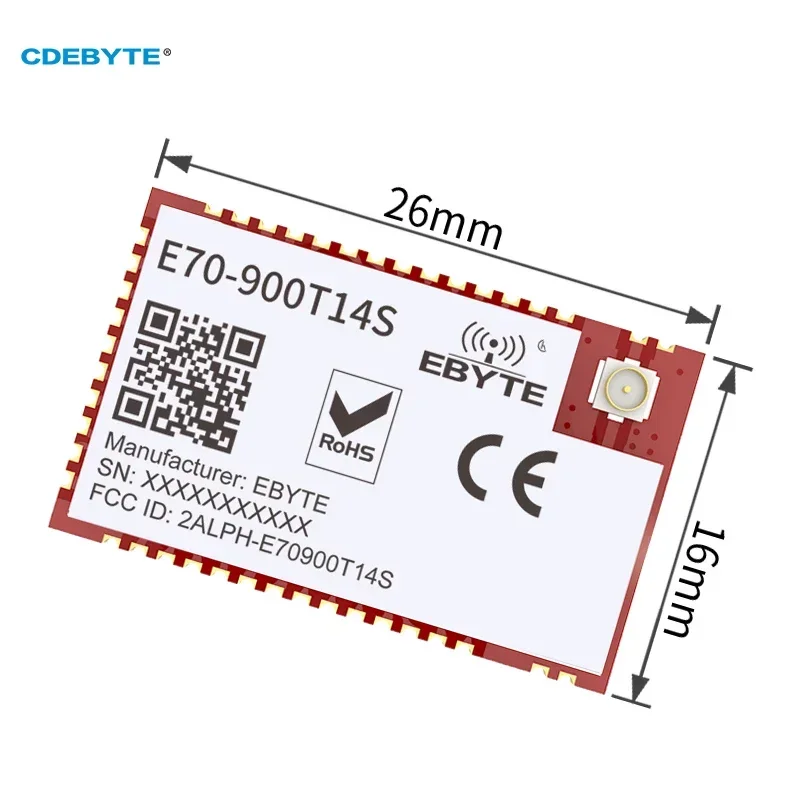 CC1310 ModBus EBYTE E70-900T14S 868MHz 915MHz 14dBm SOC UART DIY Wireless Serial Port Module High-Speed Continuous Transmission