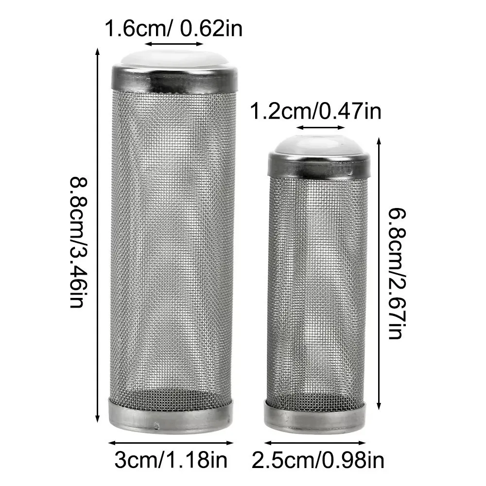 Cylinder Aquarium Inflow Inlet Filter Useful Durable Aquarium Filter Stainless Steel 12mm/16mm Water Inlet Protective Sleeve - view 4
