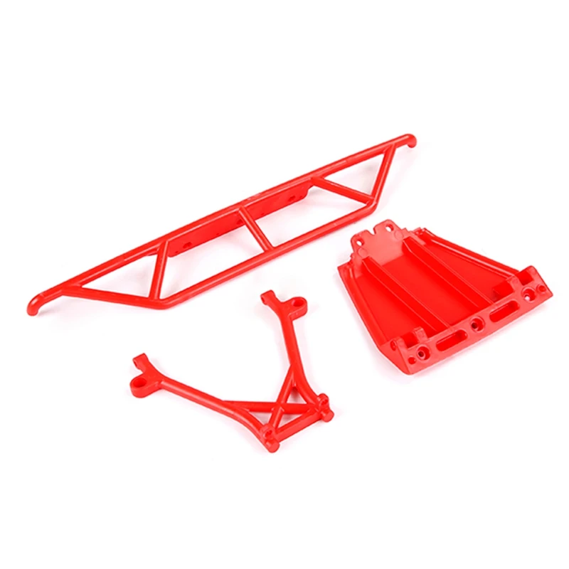 High Strength Nylon Front Bumper Set for 1/5 Rovan LT LOSI 5IVE-T Rc Car Toys Parts,Red