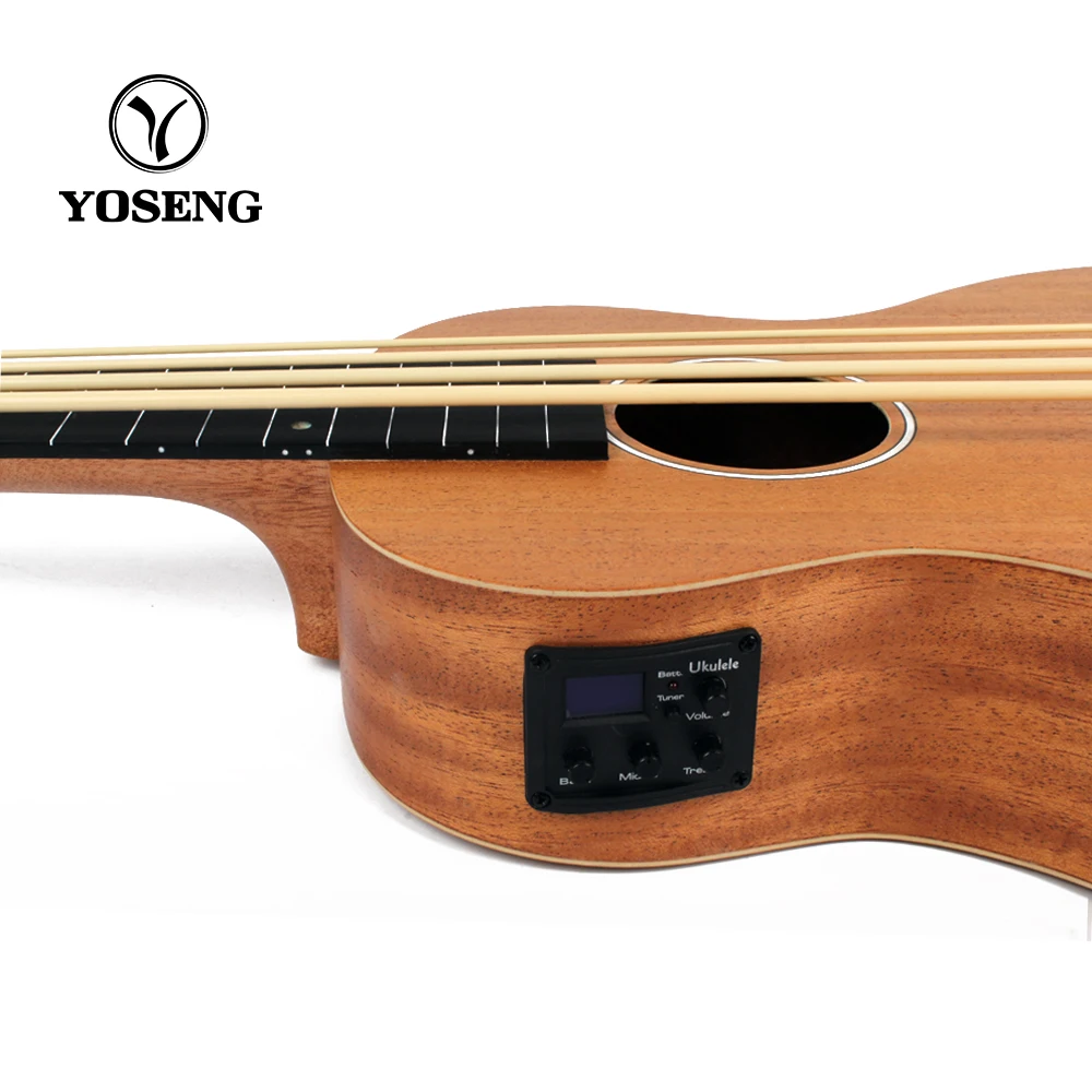 china factory Manufacturer professional wholesale wooden electric ukulele Ubass