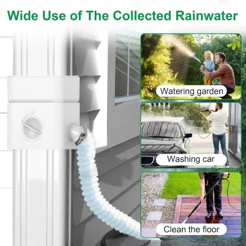 Plastic Drainage Diverter Device Easy Install Sustainable Rainwater Solution 55KF