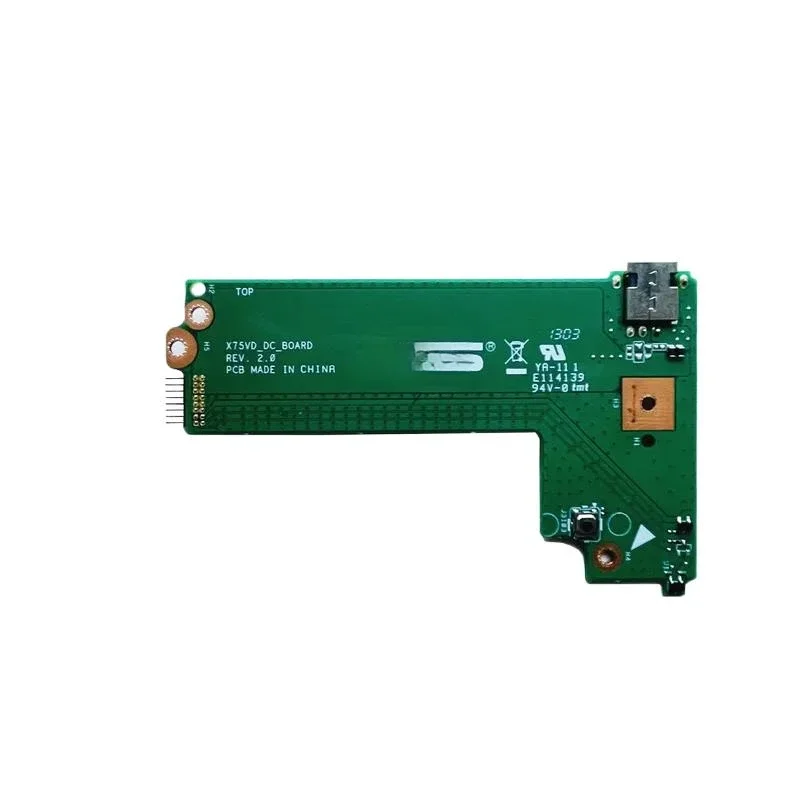 New for Asus x75a x75v x75vd laptop DC power board Rev: 2.0 60-nc0dc1000