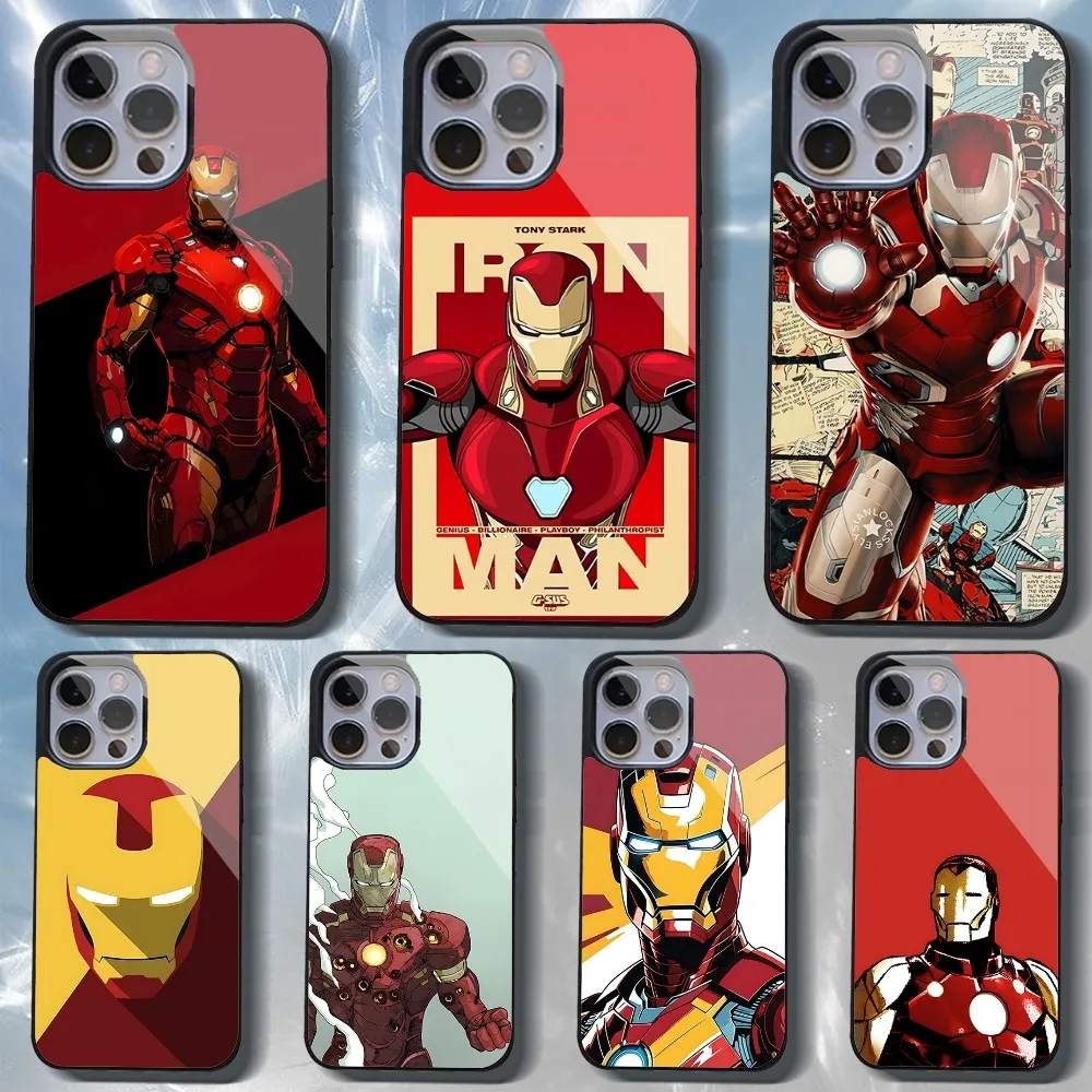 M-Marvel Heroes I-iorn Man Phone Case For IPhone 16 15 14 13 Pro Max 11 12 Mini Alex Mirror For Magsafe Wireless Charging Cover