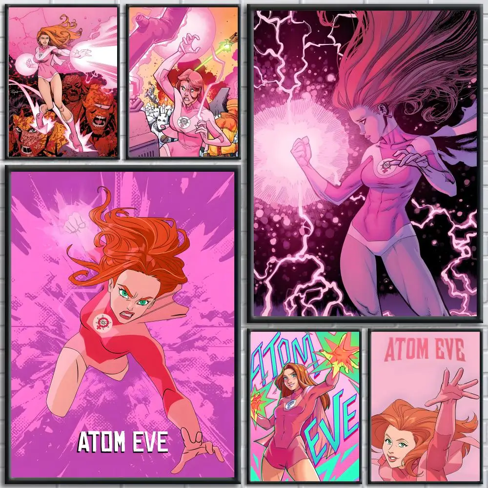 Anime Atom Eve I-Invincible Poster Trendy And Easy-to-Apply Wall Art Stickers For Home Decor And Dorm Room Walls