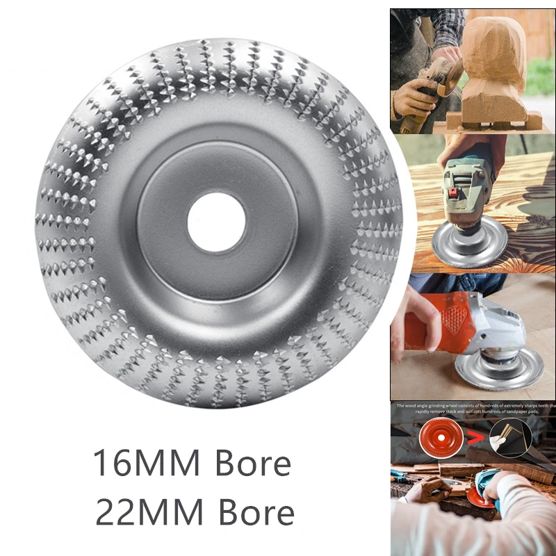 

16/22mm Round Grinder Wheel Grinding Disc for Wood Angle Grinding Tools Roughing Disc Sanding Abrasive Carving Woodworking Tool