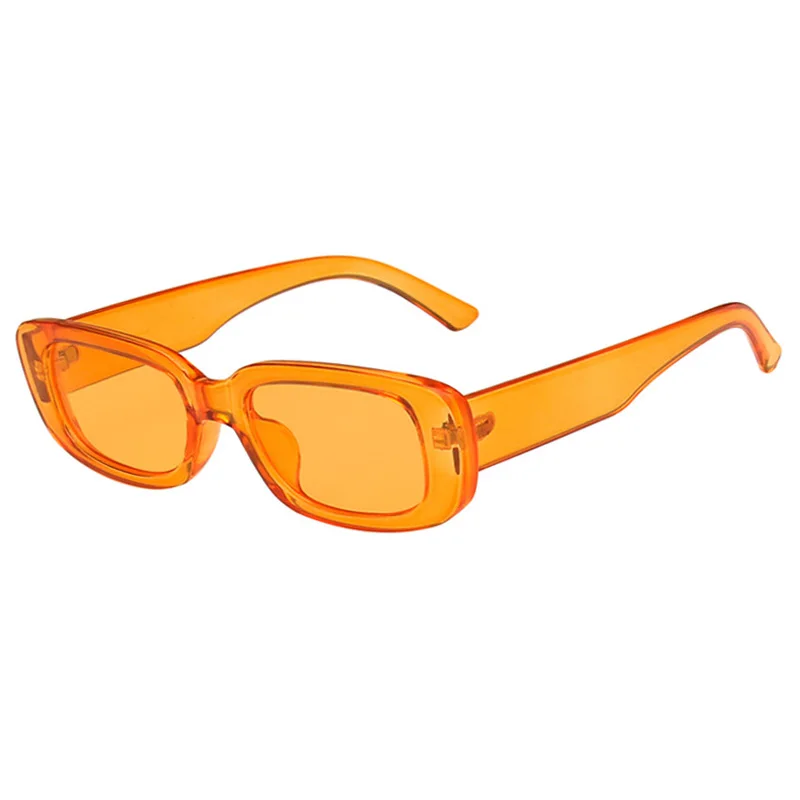 OEC CPO Kleine Vierkante Zonnebril Vrouwen Plastic Frame Oranje Gradiënt Zonnebril Vrouwelijke Trendy Merk Designer Brillen UV400 - afbeelding 1