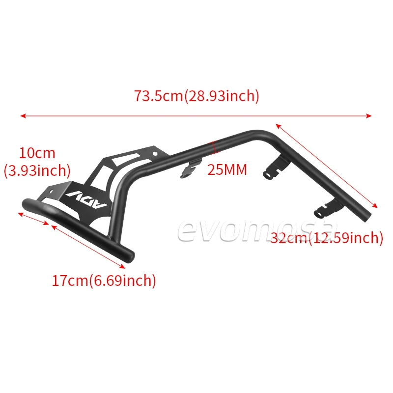 Motorcycle Engine Guard Crash Bars Frame Bumper Fairing Protector Bar For HONDA ADV160 ADV 160 2021 2022 2024 Lower Engine Guard