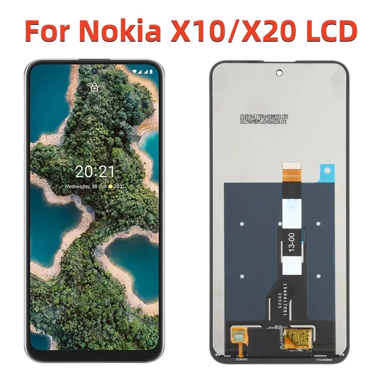 

Original For Nokia X20 LCD Display Touch Screen Digitizer Assembly Replacement For Nokia X10 Display Spare Part