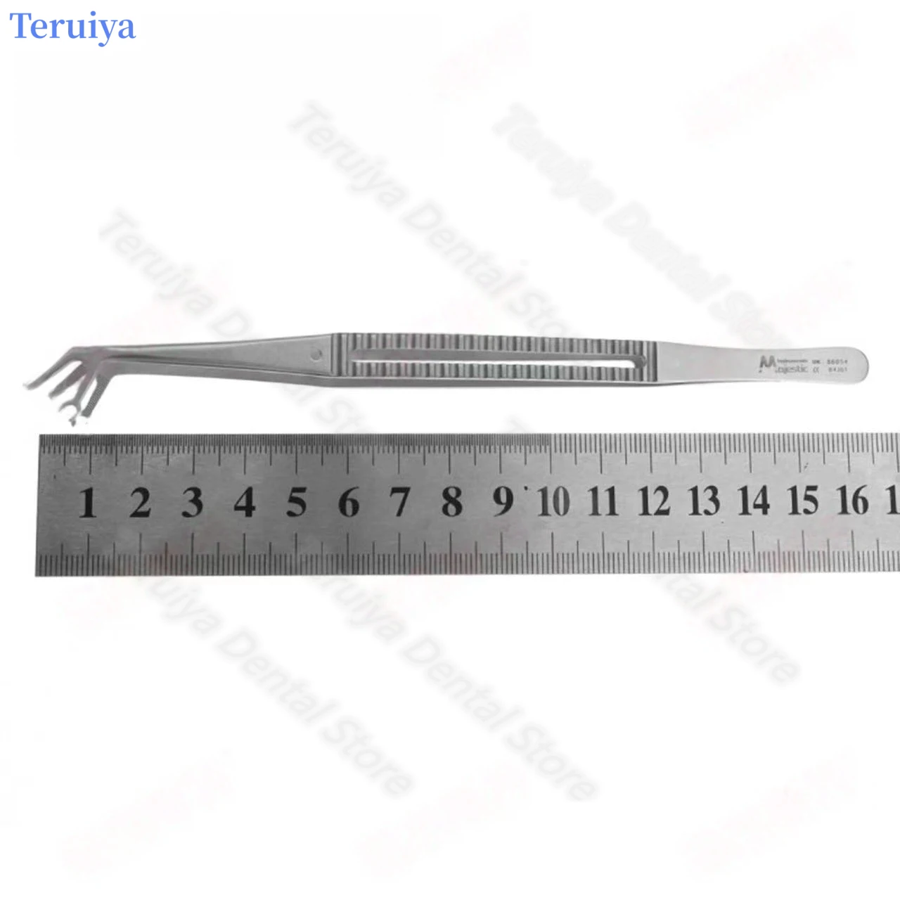 Premium Double-Hole Curved Suture Forceps - Dental Implant Surgical Tool Medical Suture Fixing Clip