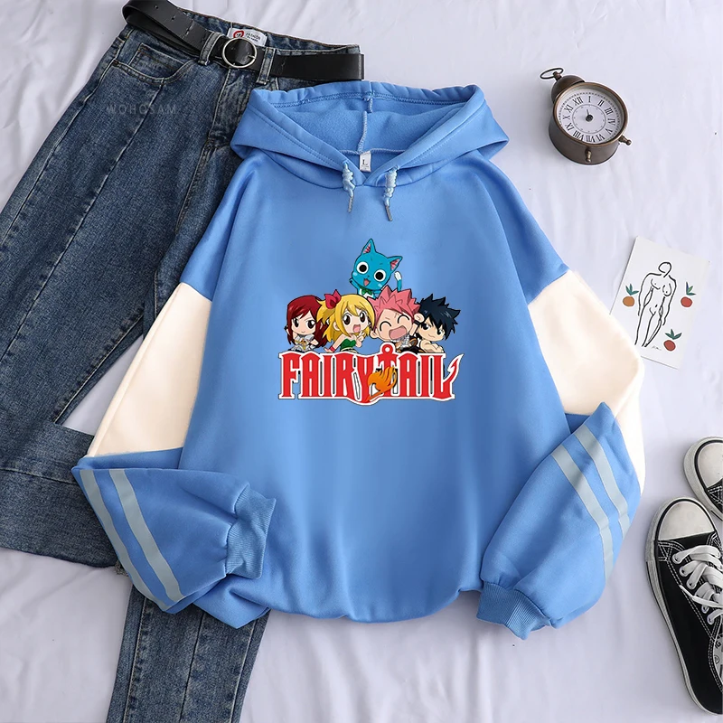 Fairy Tail Japan Anime Harajuku Hoodies Winter Casual Pullover