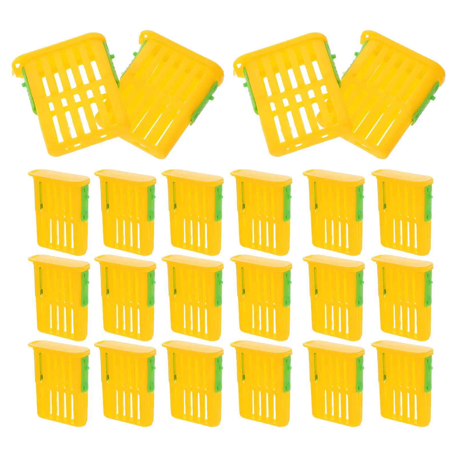 50Pcs Plastic Queen Cage Beekeeping Rearing Box Bee Transport Isolation Breeding Tool Set Hive Supplies Equipment for Beekeepers