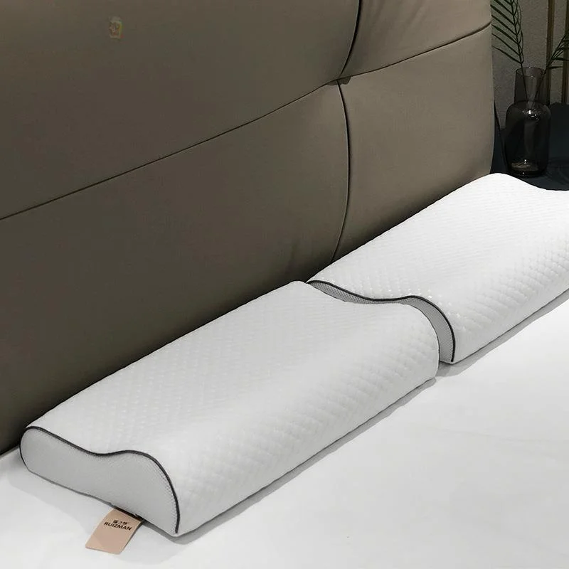 Slow Rebound Memory Foam Pillow Core Tsingtao Silk Wave Pillow Rectangular Space Memory Pillow for Adults Soft Hard Dual Use