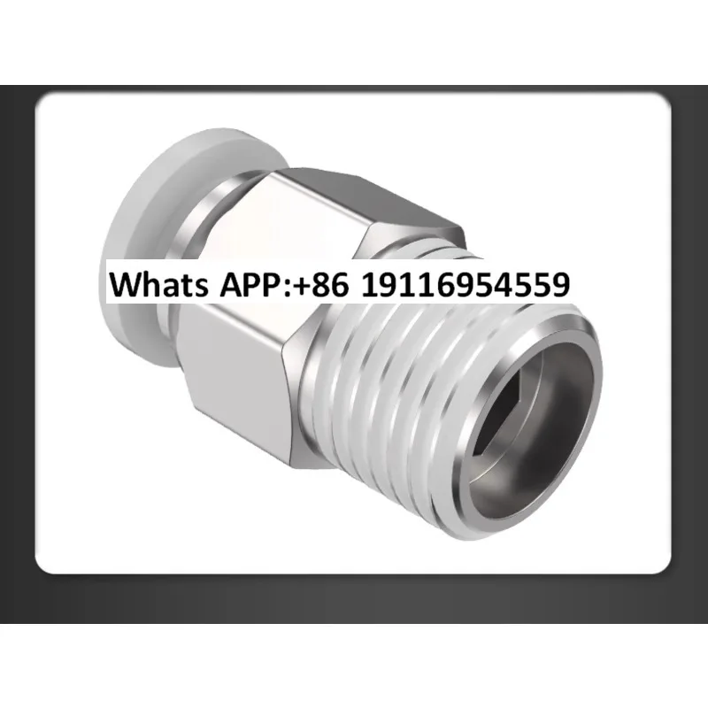 Быстрый разъем трахеи, пневматическая воздушная насадка, быстроразъемная резьба через компрессионное колено PC4-M5 PL8-01