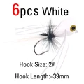 6pcs white