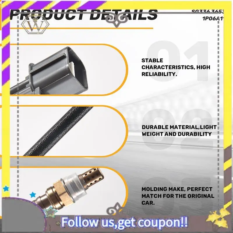 

ABXV-Oxygen Sensor For 1992-2000 Honda Civic Odyssey Accord 92-99 Acura Integra NSX CL EL O2 Sensor 36531P06A11