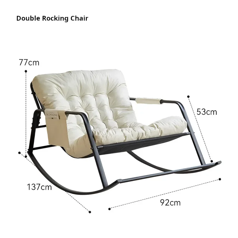 Lazy sofa Sleeping and lying Double rocking chair For home use Balcony Leisure chair Living room Rocking chair