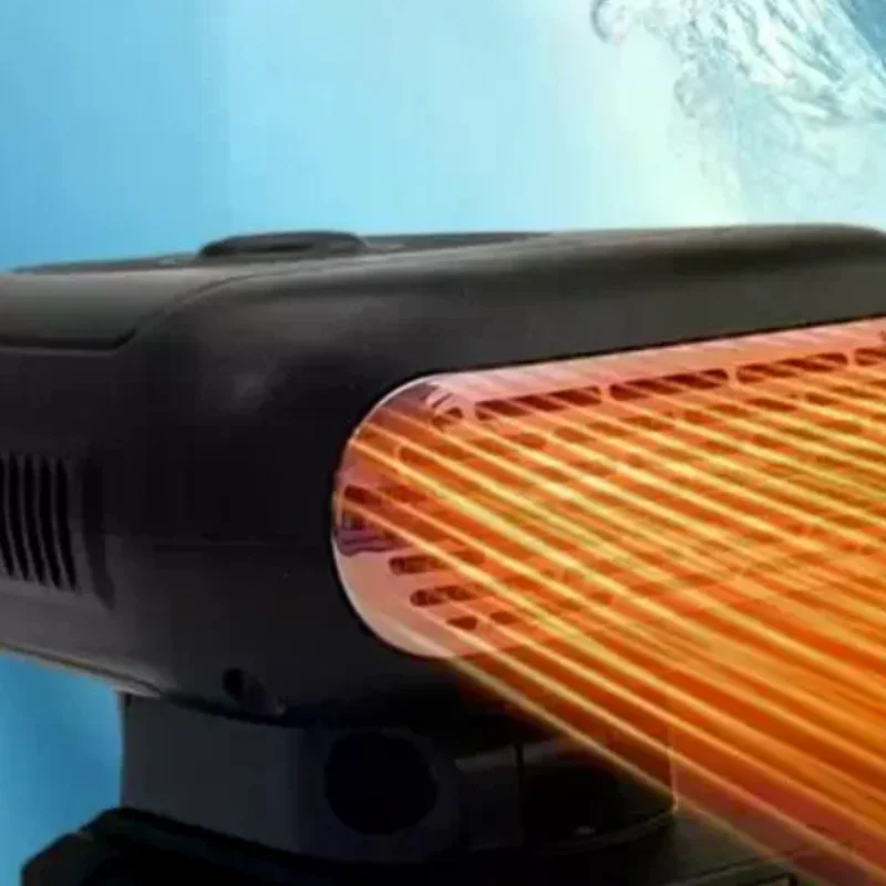 1Pcs 21V Li-ion Batteries Heating Air Warmer / Cooling Blower Wireless Winter Car Heater 2 USB Ports For Phone Charging
