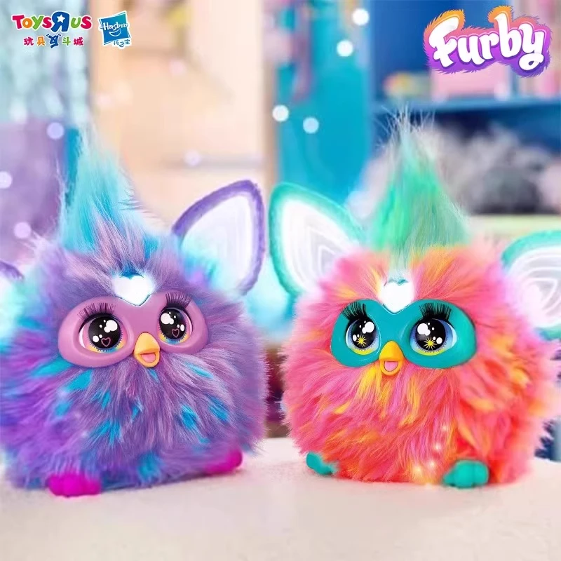Hasbro Furby Pluszowa Zabawka Mówiąca Rejestrująca się Sowa Imprezowa Wypchana Maskotka Phoebe Elf Elektroniczny Zwierzak Inteligentne Lalki Prezenty dla Dzieci