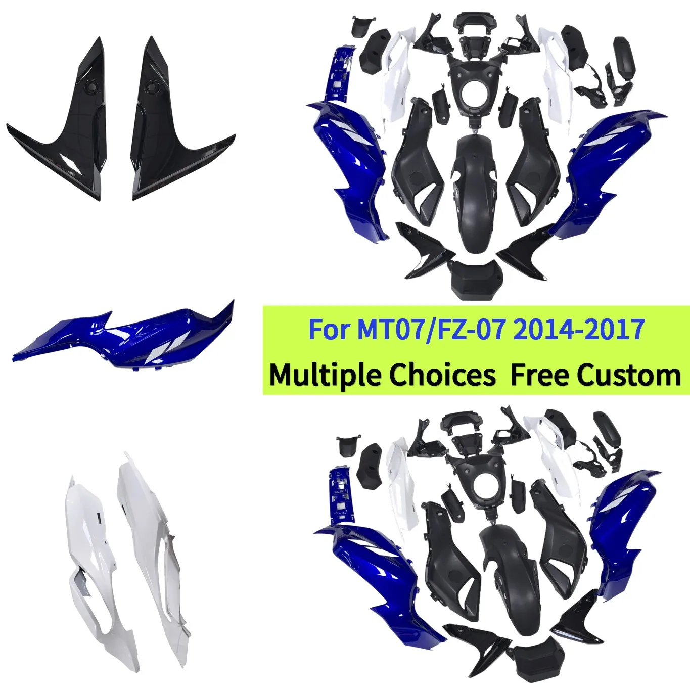 

Модифицированный комплект обтекателей для Yamaha MT07 2014-2017, MT-07, FZ-07, защитные панели кузова