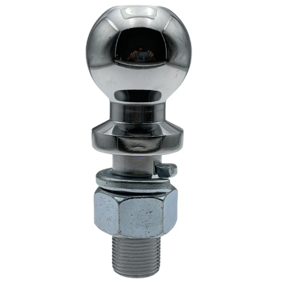 Chrome Plated 50mm Trailer Ball 3.5 Ton Rated Tow Coupler for European Australian For Caravan RV Towing M22 Thread Shank