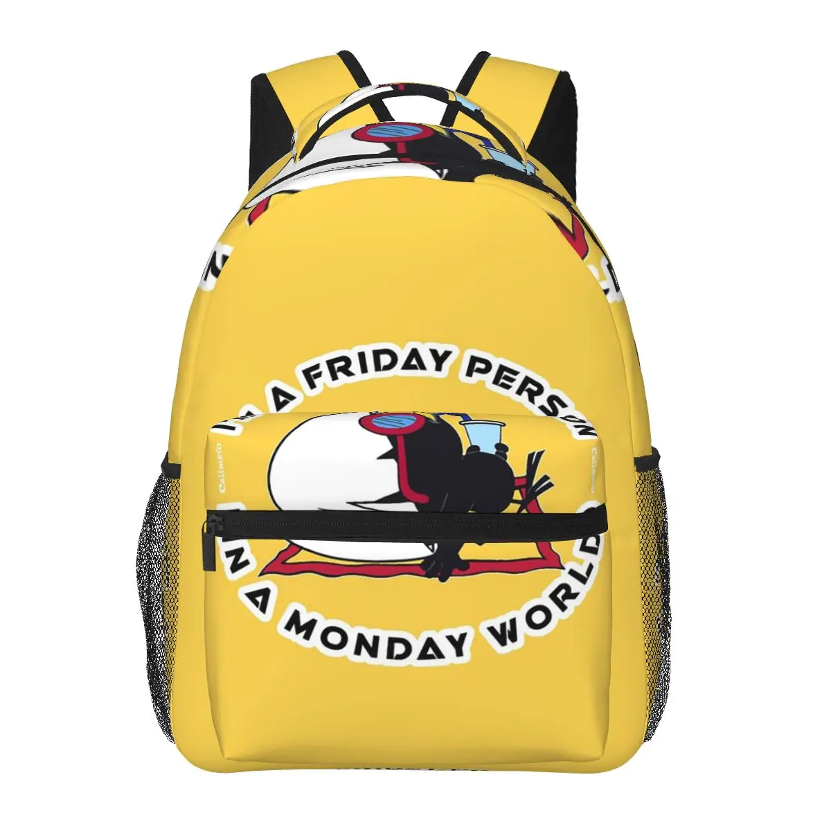 Calimero Friday Person In A Monday World Backpack Hot Sale Daypack Boys Girls BookBag School Bag Shoulder Bags for Men Women