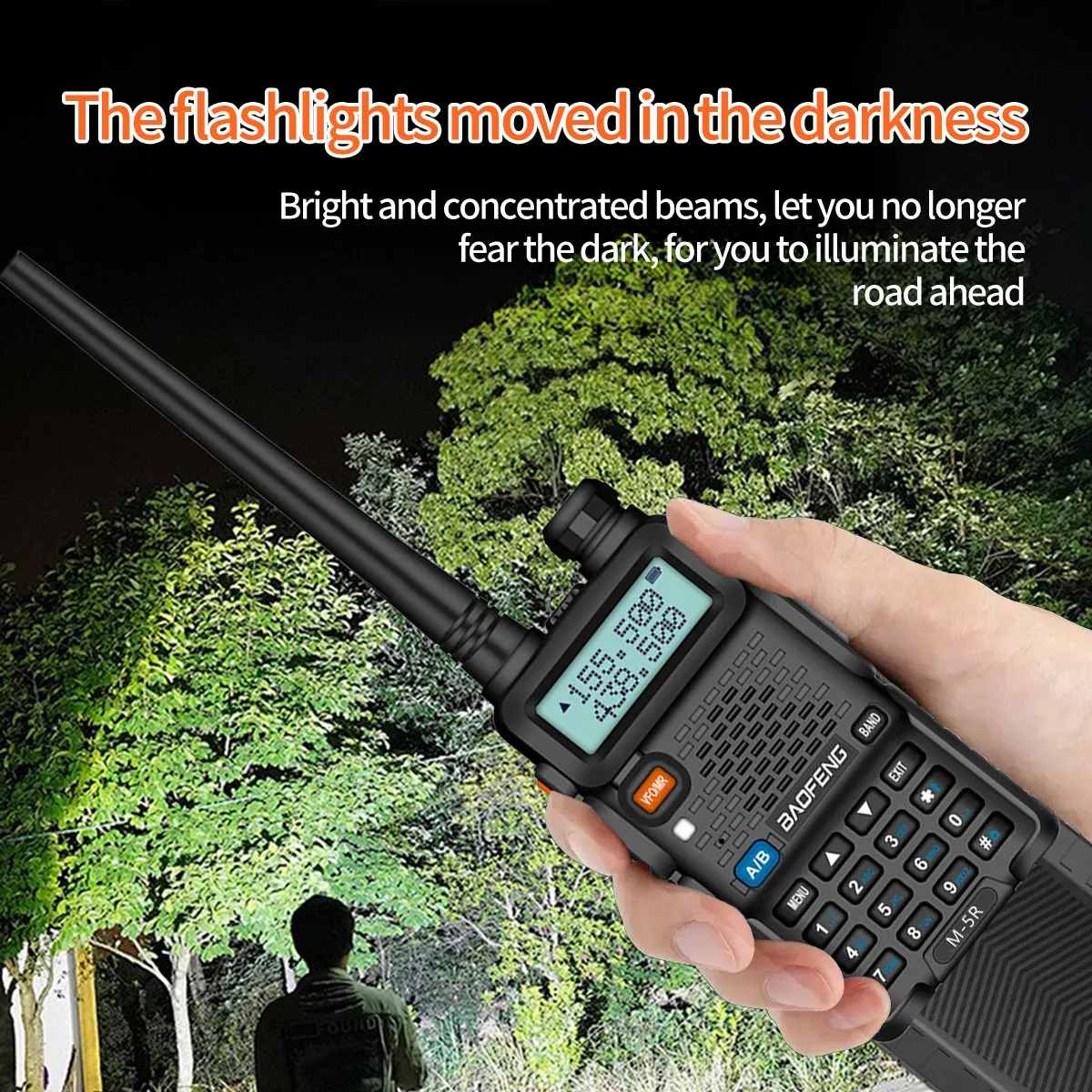 1 قطعة Baofeng M-5R واكي توكي M-5R راديو متعدد الموجات 1800mAh شحن لاسلكي VHF راديو بحري 10 واط إخراج الطاقة 5 كجم ران