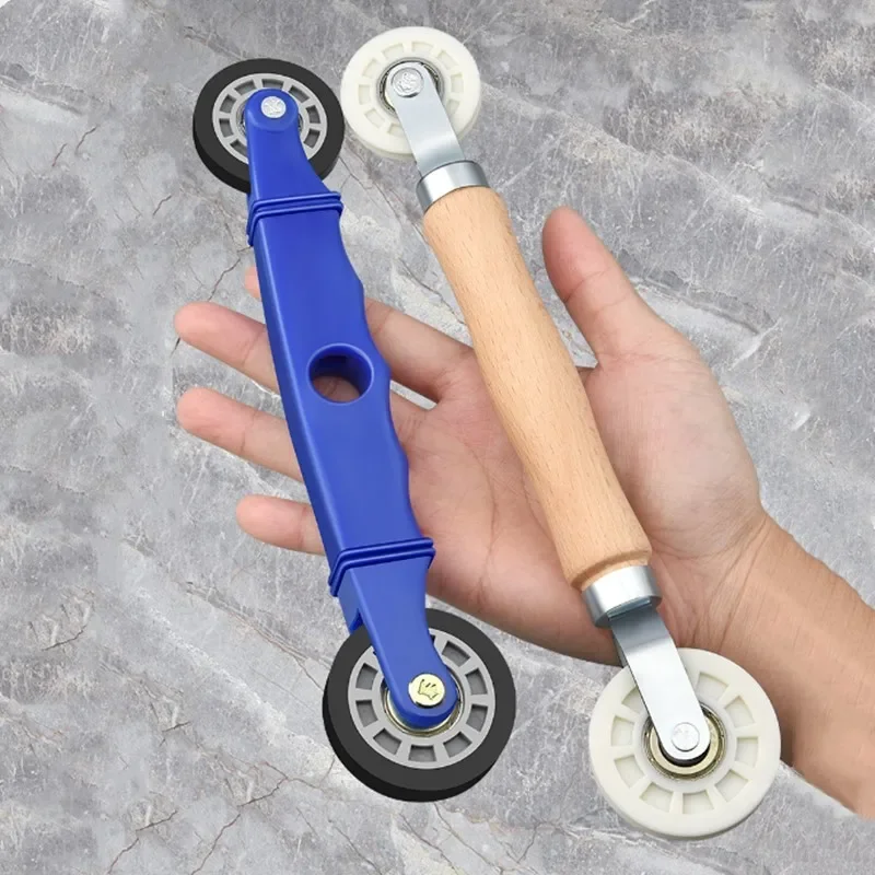 1Pc Window Screen Hand Installation Repair Roller Rubber Mesh Wheel Window Install Tool Strip Light Double-Head Pressure Pulley