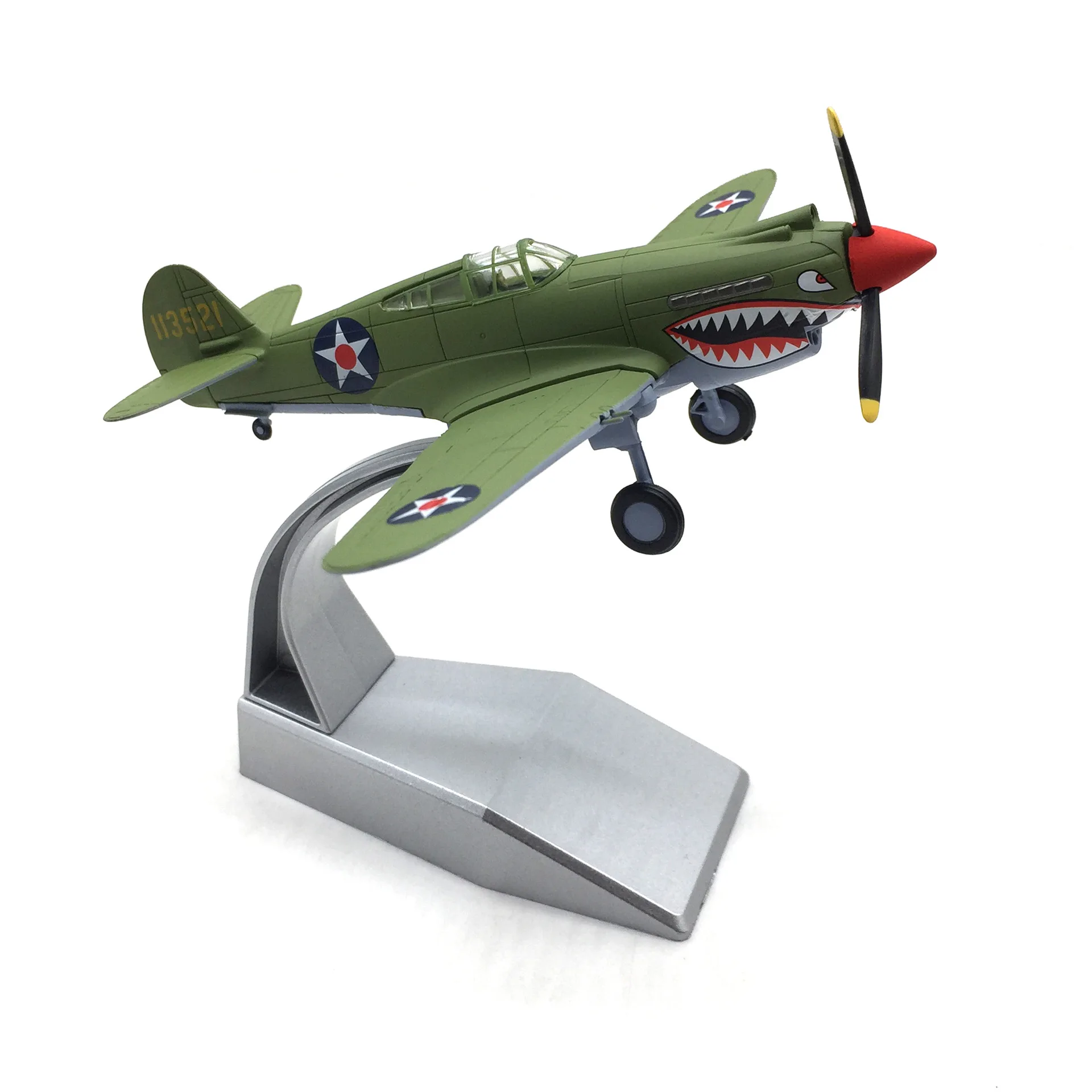 Nsmodel 1:72 Scale WWII US P-40 Warhawk Fighter Shark Mouth Diecast Military Aircraft Finished Model For Collection Display