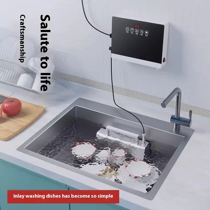 

Compact Countertop Ultrasonic Dishwasher Built-in or Standalone No Installation Required for Home Use