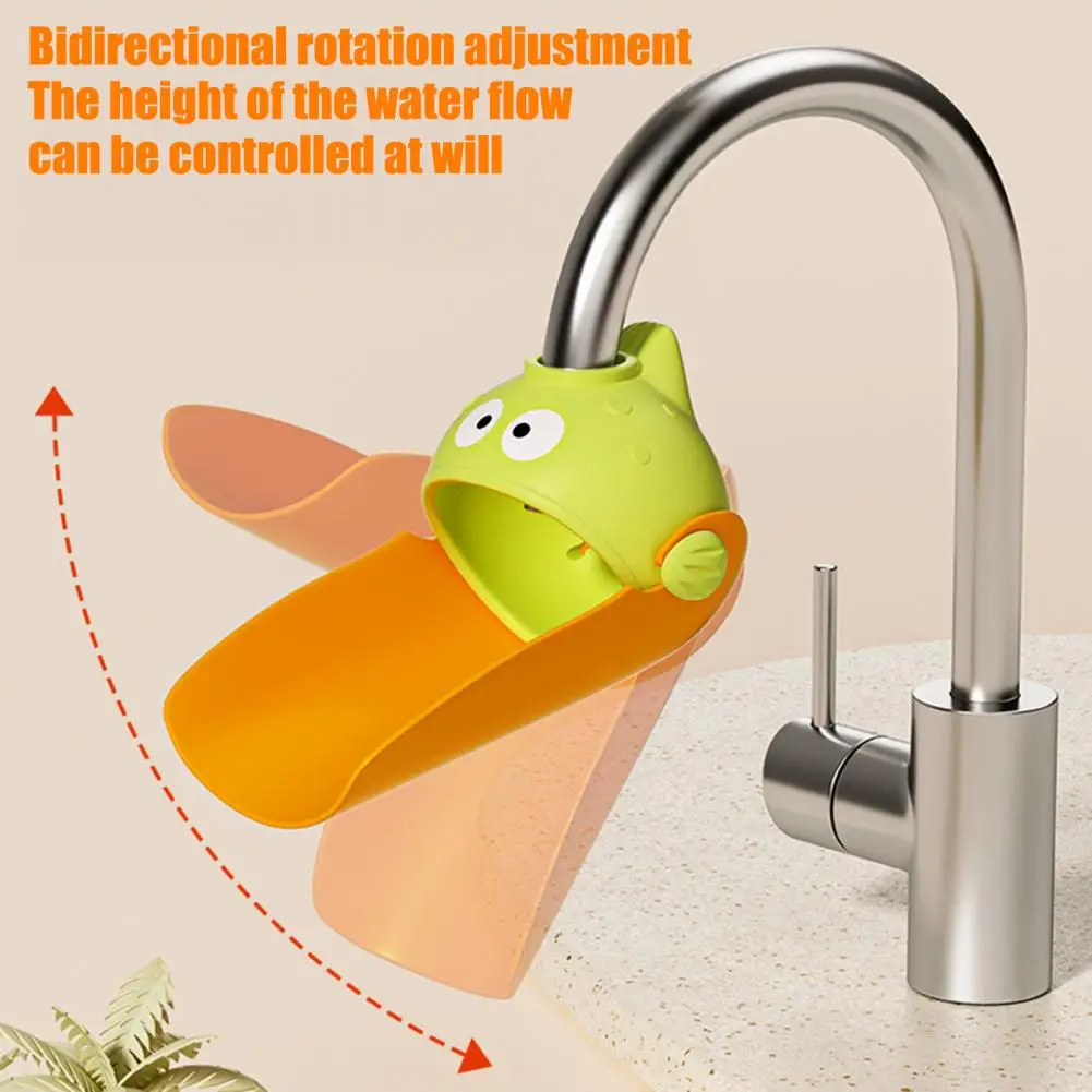 Children Faucet Extender Cartoon Worm Shape Splash-proof Adjustable Faucet Extender Bathroom Gadget Faucet Solution