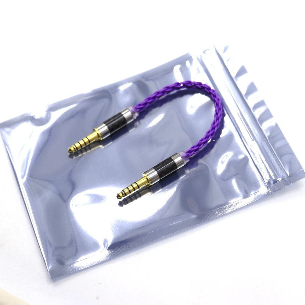 8 Core 4.4mm Balanced Male to 4.4mm Balanced Male Audio Adapter Cable 4.4 Male to Male Adapter