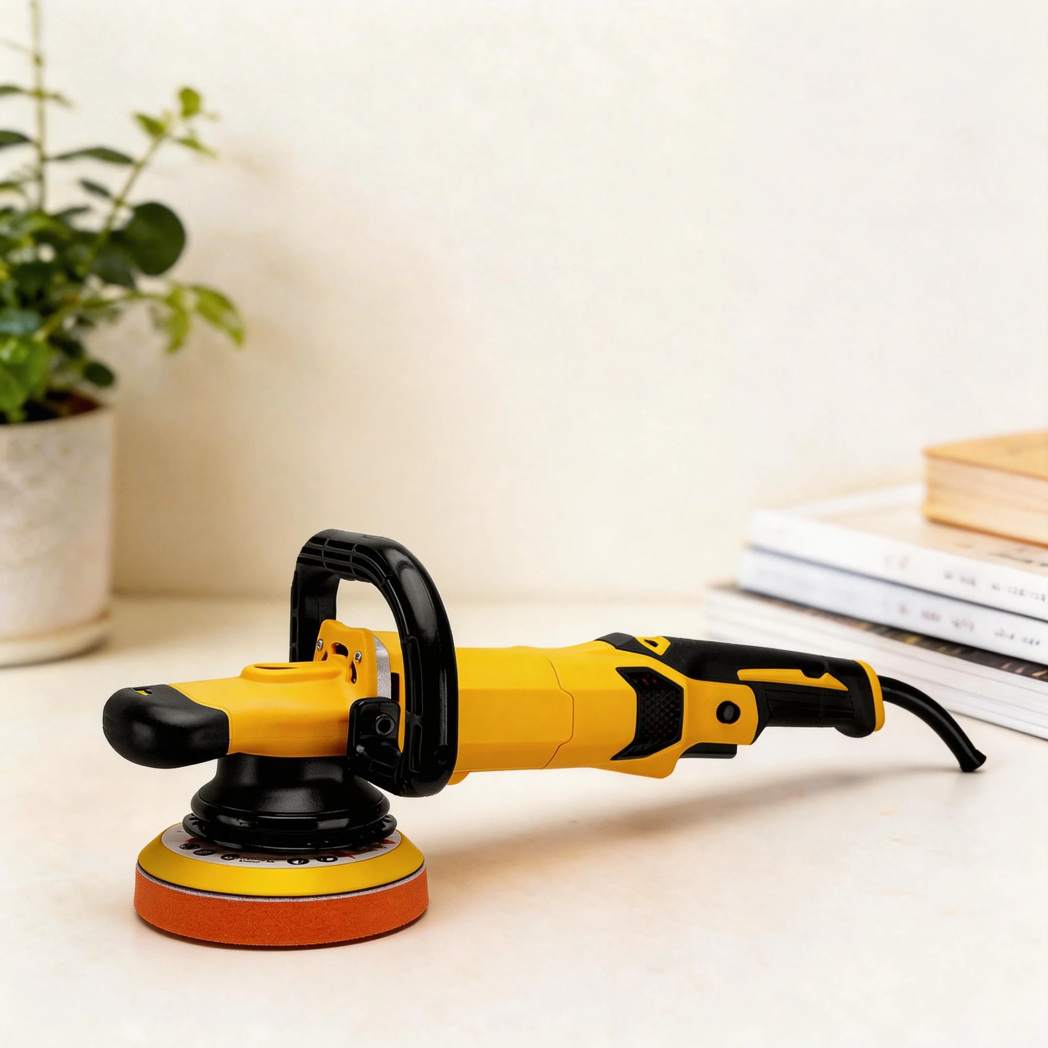 Industrial Random Orbital Electric Polisher Dual Action Car Buffer Waxing Machine Variable Speed Polishing Tool Auto Detailing