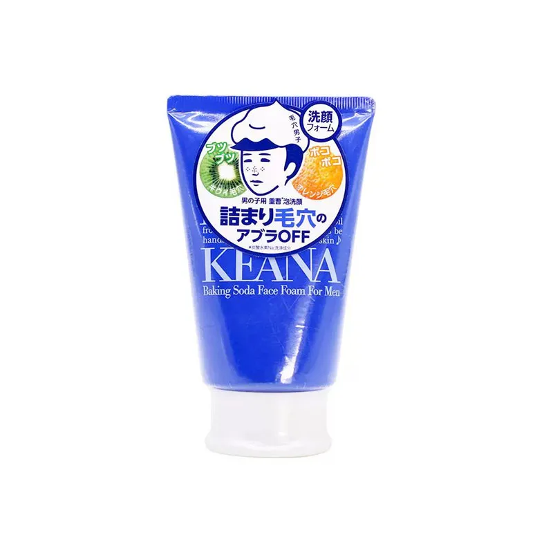 KEANA Limpeza Profunda Masculina Reduz Cravo Poro Aperto Rosto e Hidratação Pele Suave Garrafa de 100g