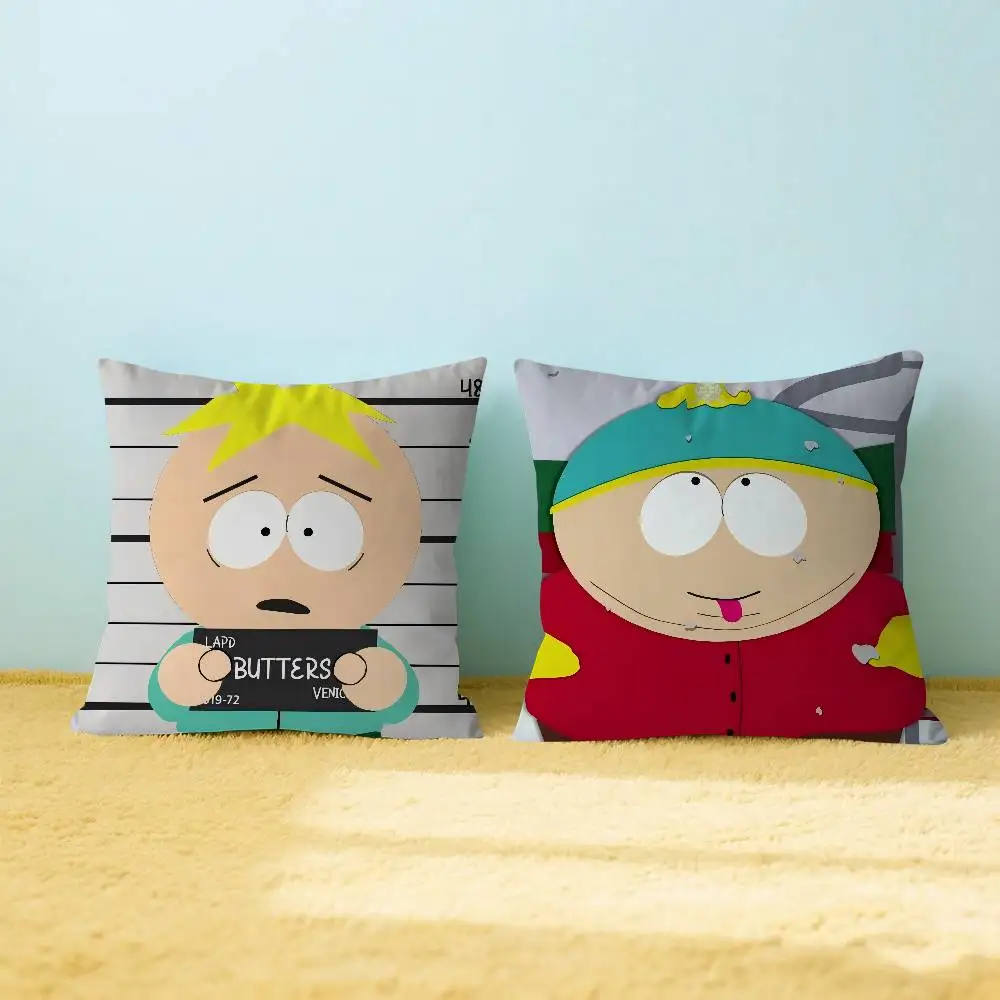 غطاء وسادة بتصميم كرتوني ساوثبارك من خشب القيقب، غطاء وسادة لحصاد الخريف السعيد، غطاء وسادة ديكور للعطلات #3