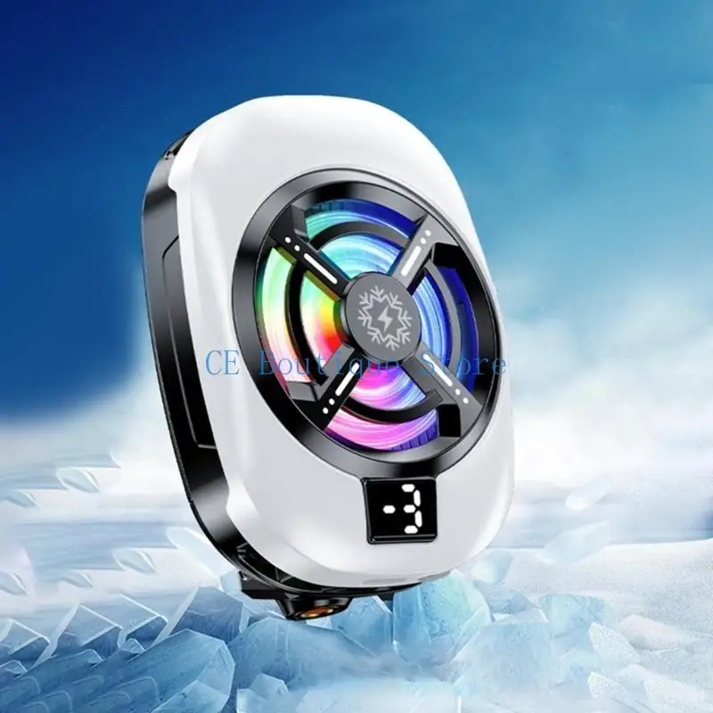652F Phone Coolers Fan With Large Semiconductor Chip For Quick Temperature Reduction