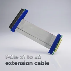 HYX PCI Express PCIE Riser Card Extender PCI E 8X to 16X Slot PCI-E Riser Adapter Extension Cable PCIe X8 Gold