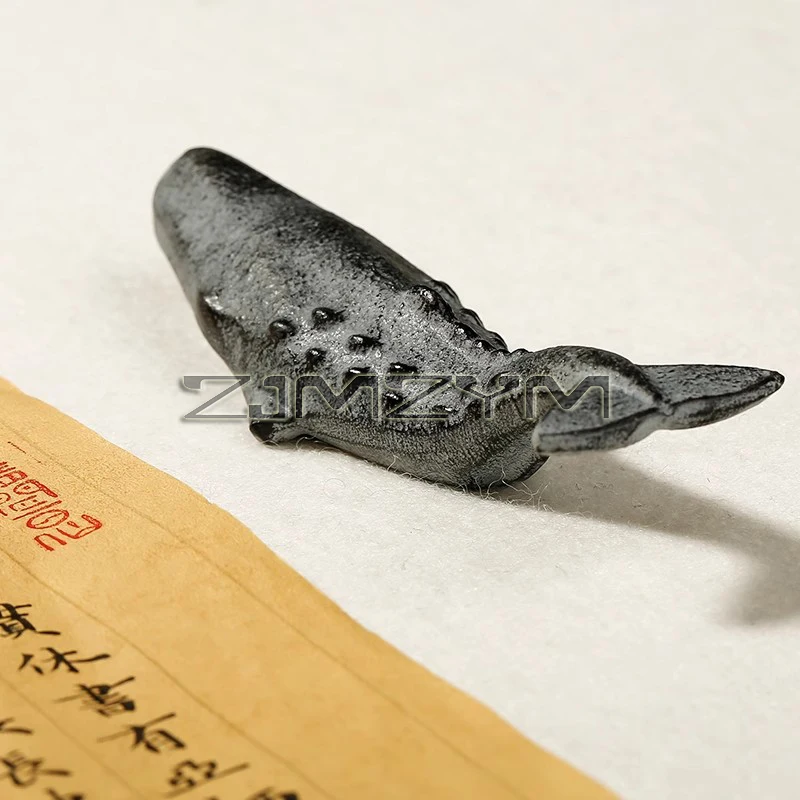 철 고래 문진 다기능 중국 서예 문진 브러시 나머지 사랑스러운 종이 홈 장식에 대한 프레스 소품