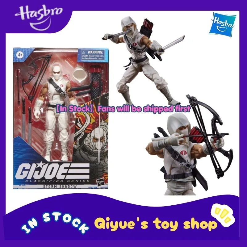 【En stock】Hasbro Special Forces GIJOE Storm Shadow White Ghost, muñeco robot móvil de 6 pulgadas, modelo de juguete, colección, regalo
