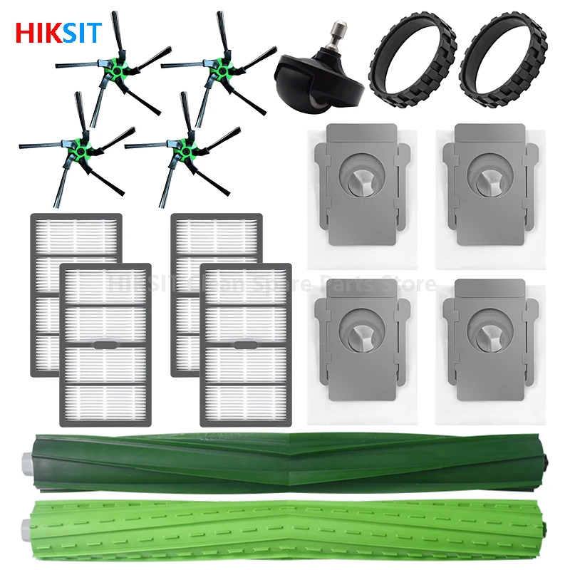 Filtro Hepa spazzola principale/laterale sacchetto della polvere pezzi di ricambio per iRobot Roomba S9 9150 / S9 + Plus 9550 accessori per aspirapolvere Robot